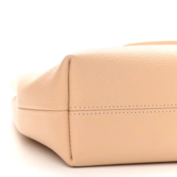 Versace Nude Calf Leather Small Hobo Shoulder Bag - Picture 8 of 9